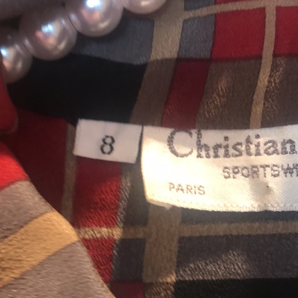 Vintage Christian Dior Silk Top - Picture 3 of 5
